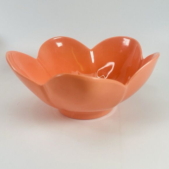 Spritz Melamine Colorful Coral Floral Tulip Bowls Dishwasher Safe Lot of 4 - Picture 3 of 10